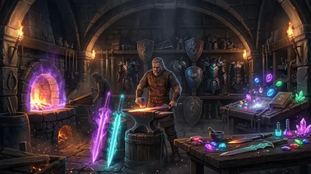 Schermata di gestione equipaggiamento in Eternal Hero
